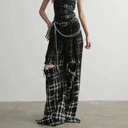 Chic Gothic Style Hallow-Out Design Trousers-SimpleModerne