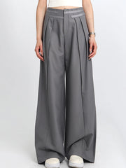 Jazz Up Office Style Irregular Design Trousers-SimpleModerne