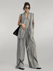 Jazz Up Wide-Legged Trousers-SimpleModerne