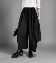 Industrial-Style Capri Trousers with Adjustable Shirt-Sleeve Detailing-SimpleModerne