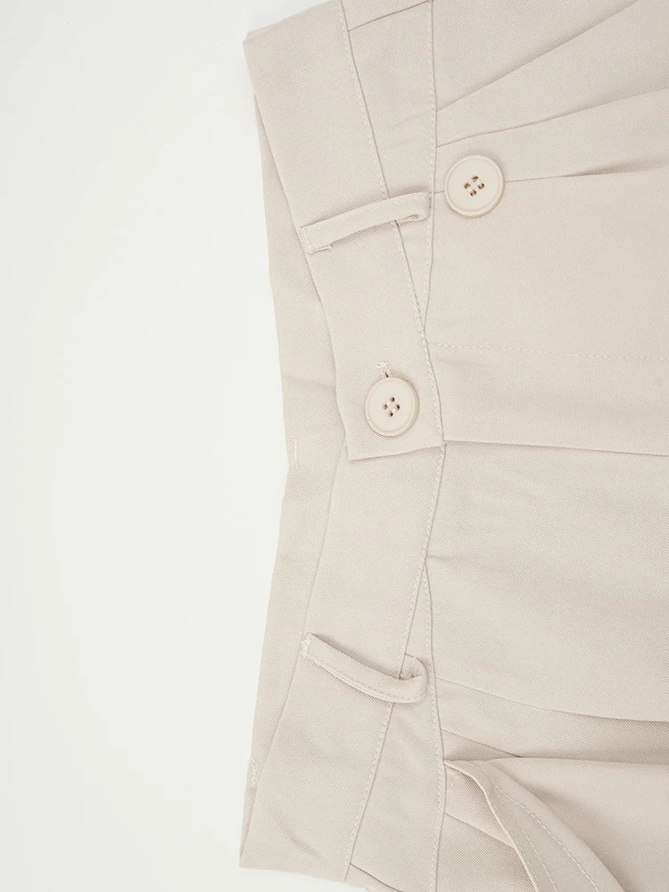 Punky Trousers with Overlay - Available in Khaki & Black-SimpleModerne