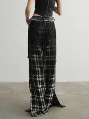 Chic Gothic Style Hallow-Out Design Trousers-SimpleModerne