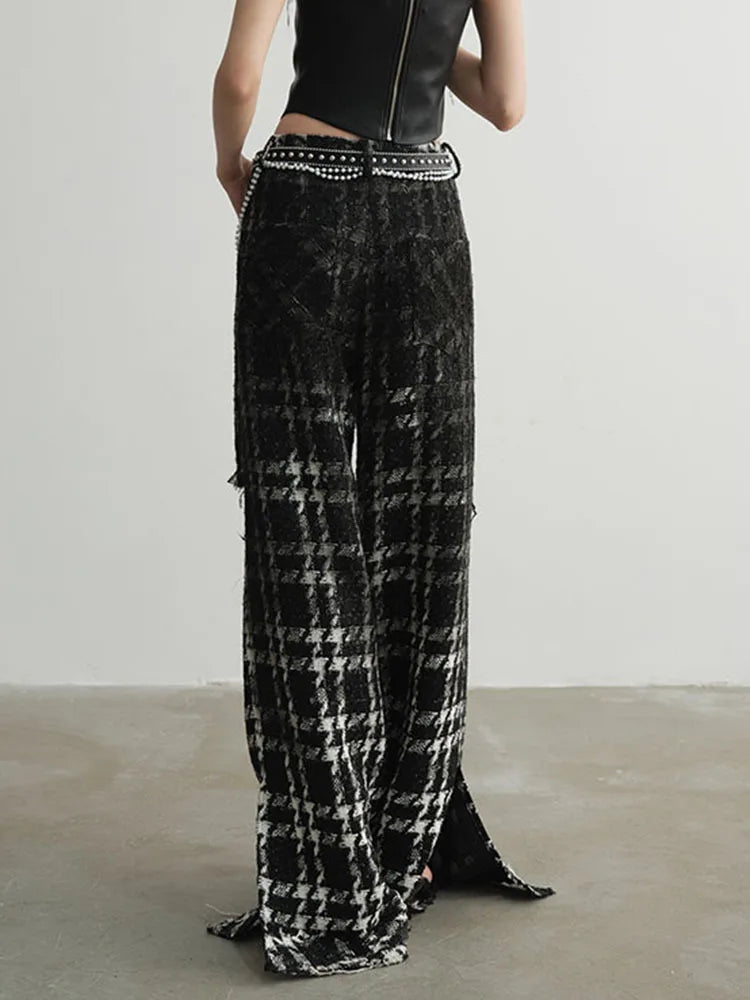 Chic Gothic Style Hallow-Out Design Trousers-SimpleModerne