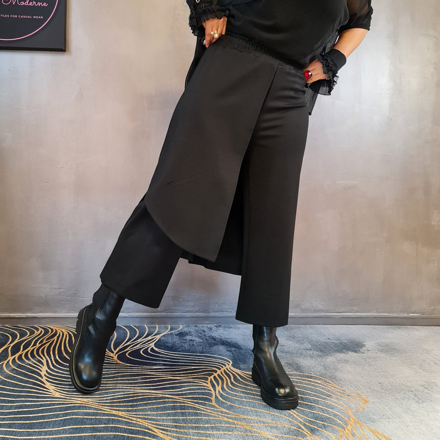 Simple Moderne Layered Wide Legged Pants-SimpleModerne