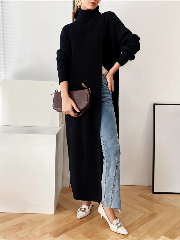 Simple Moderne Long Split Pullover-SimpleModerne