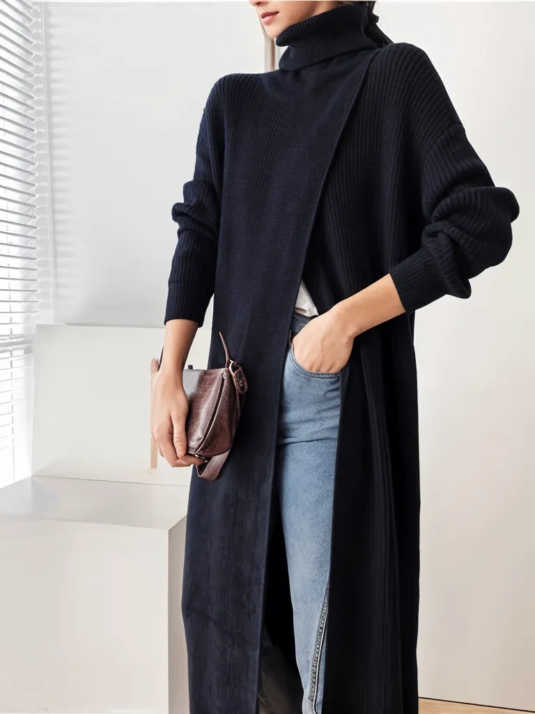 Simple Moderne Long Split Pullover-SimpleModerne