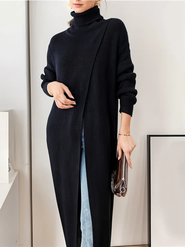 Simple Moderne Long Split Pullover-SimpleModerne