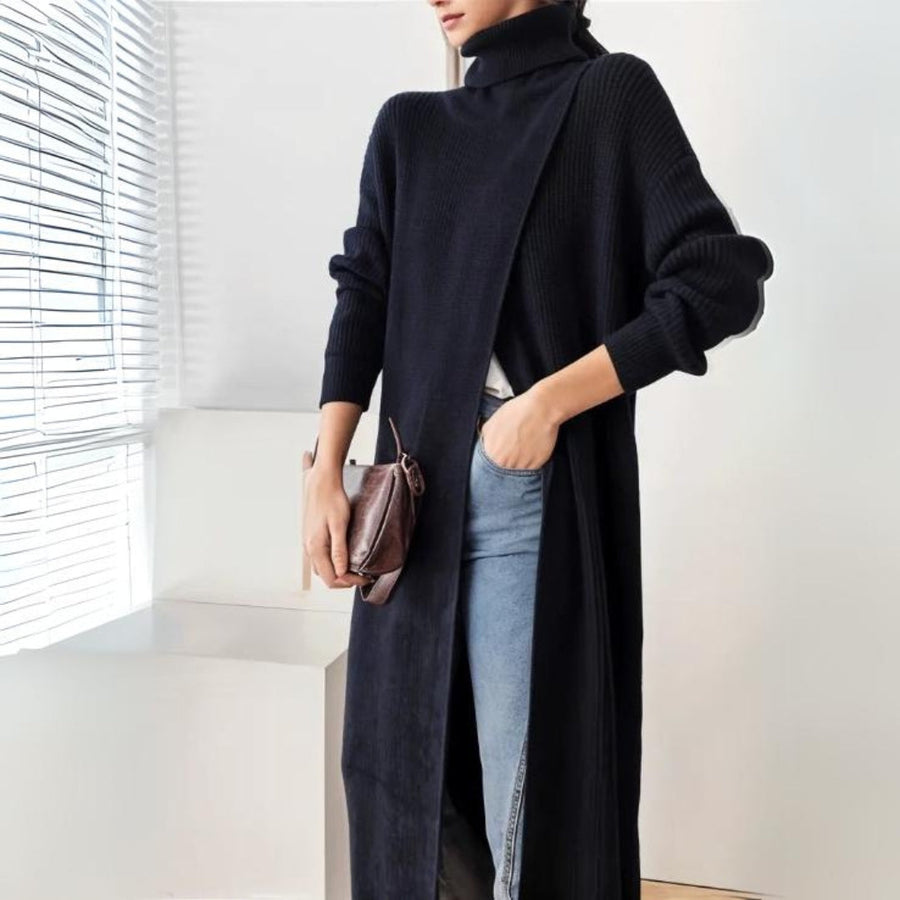 Simple Moderne Long Split Pullover-SimpleModerne