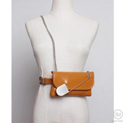 Simple Moderne Maxi Pin Belted Caramel Bag-SimpleModerne