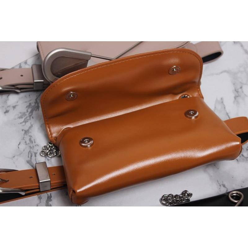 Simple Moderne Maxi Pin Belted Caramel Bag-SimpleModerne