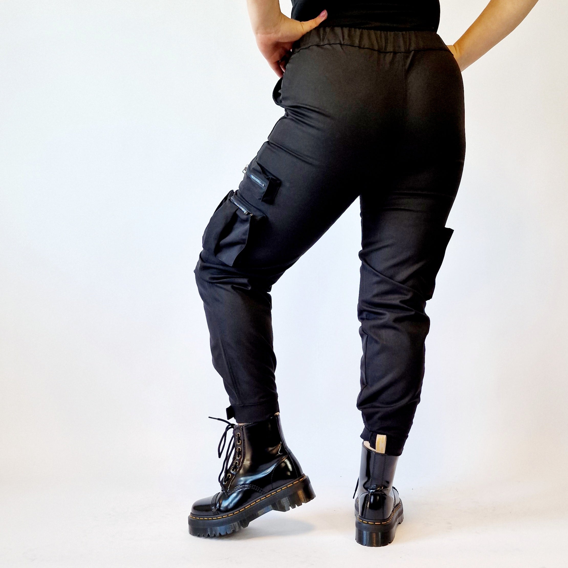 Simple Moderne Street Punk Cargo Style Trousers-SimpleModerne