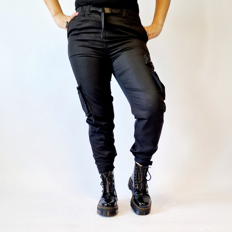 Simple Moderne Street Punk Cargo Style Trousers-SimpleModerne