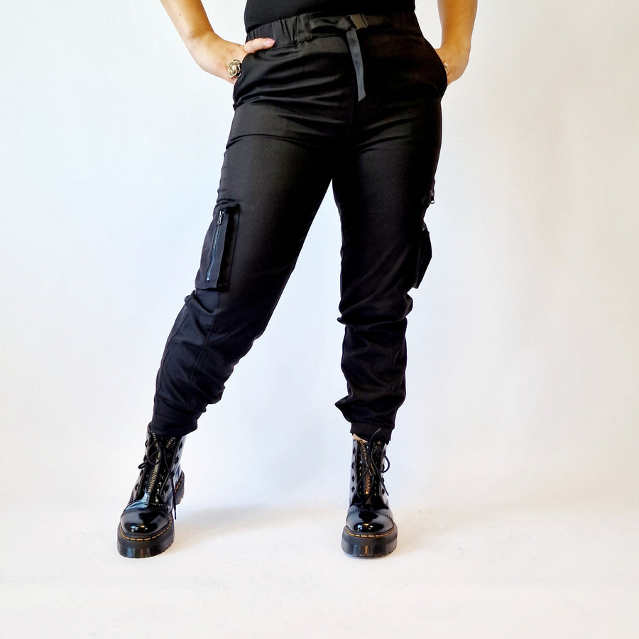 Simple Moderne Street Punk Cargo Style Trousers-SimpleModerne