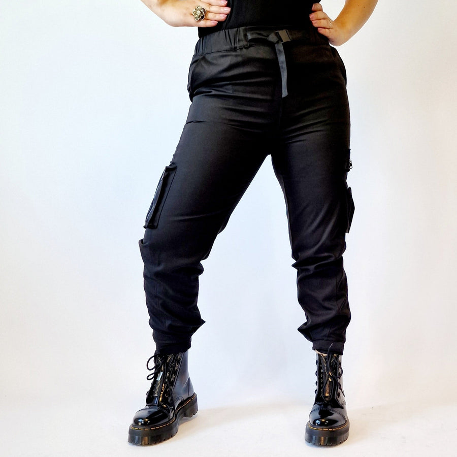 Simple Moderne Street Punk Cargo Style Trousers-SimpleModerne