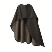 Chic Warm Brown Cape – Effortless Elegance for Cooler Days-SimpleModerne