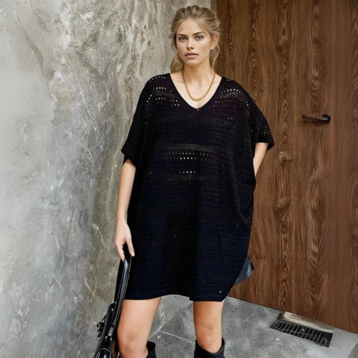 Knitted Oversized Pullover-SimpleModerne