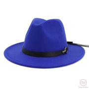 Royal Blue Simple Moderne Fedora-SimpleModerne